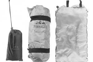 Pinnacle Self Inflating Twist Anti Slip Camping Pillow in Bag Grey 5035288157073 612008